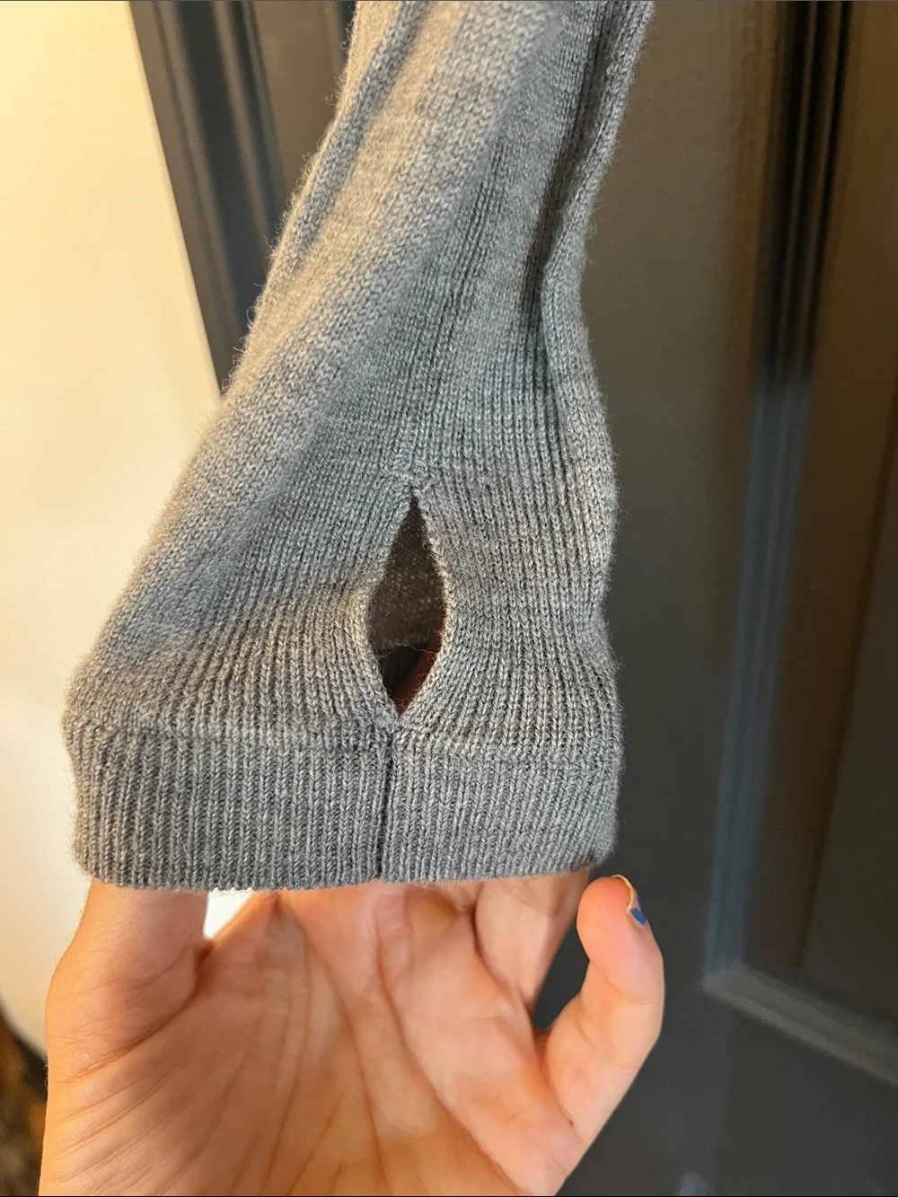 lululemon athletica Heather Gray Merino Wool Crew Sweater